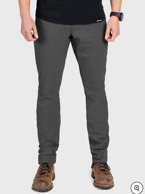 Origins MOAB Stretch Canvas Cotton Straight Pants, Color Cannon